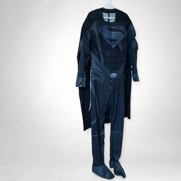Mens Two Piece 2013 Superman Man of Steel Halloween Costume Size L - Picture 4 of 16